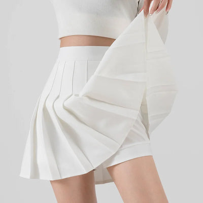 Korean A-Line Pleated Mini Skirt