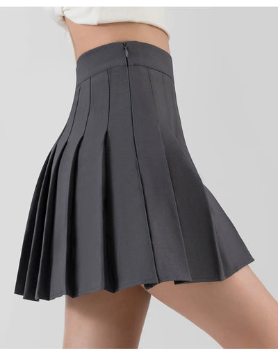 Korean A-Line Pleated Mini Skirt